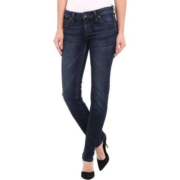 Women's Straight Leg Jeans Cotton Spandex Slim Fit Classic Casual - Picture 1 of 5